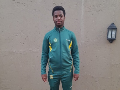 Siyanda at the Zone 6 Championships in Zimbabwe